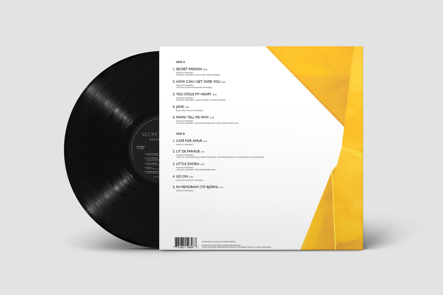 Secret Mission: Black Vinyl LP