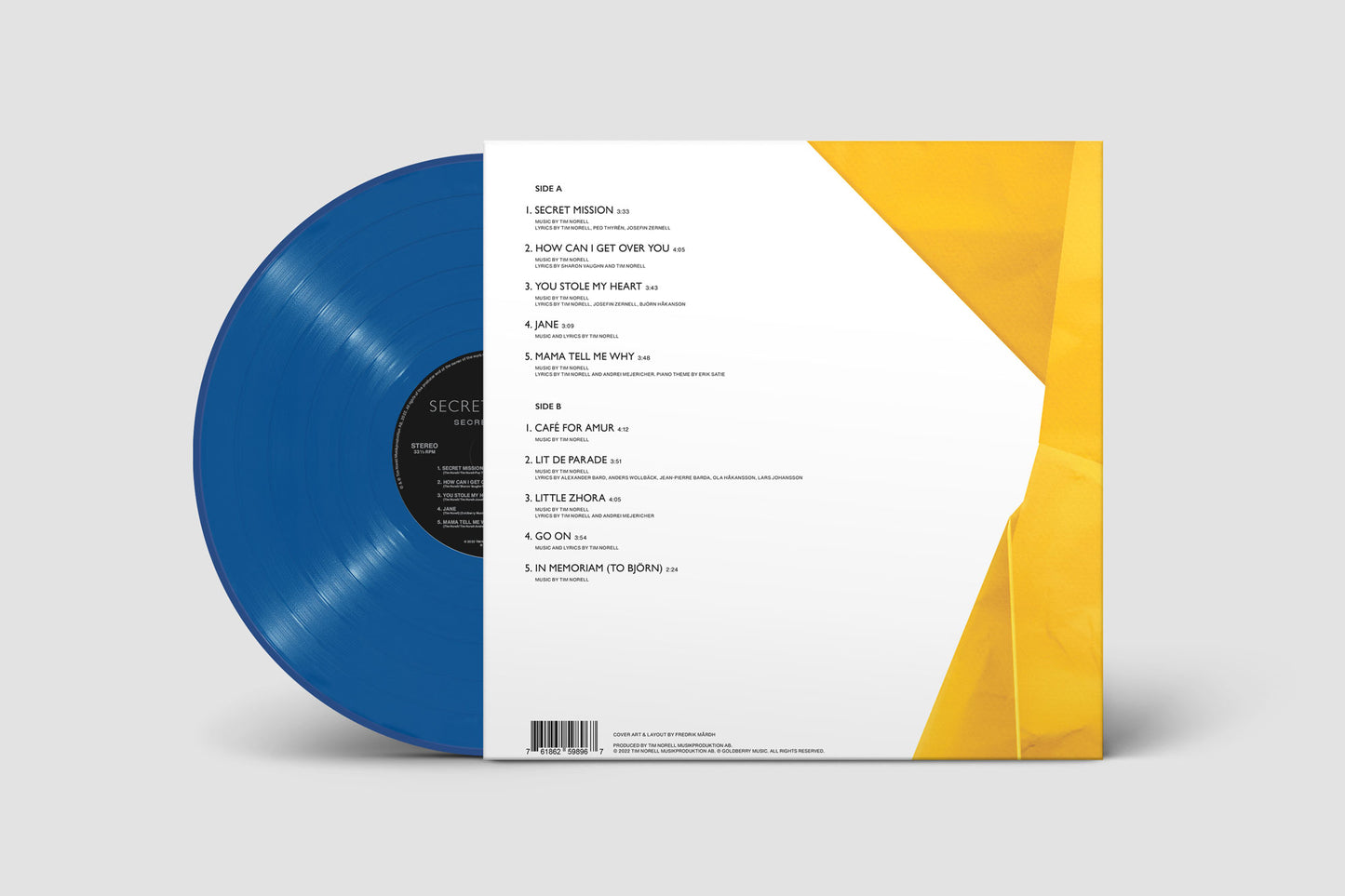 Secret Mission: Swedish Blue Vinyl LP Special Edition