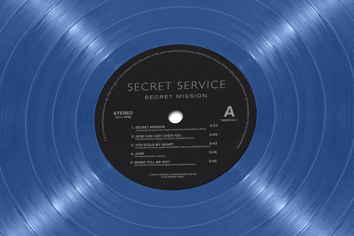 Secret Mission: Swedish Blue Vinyl LP Special Edition