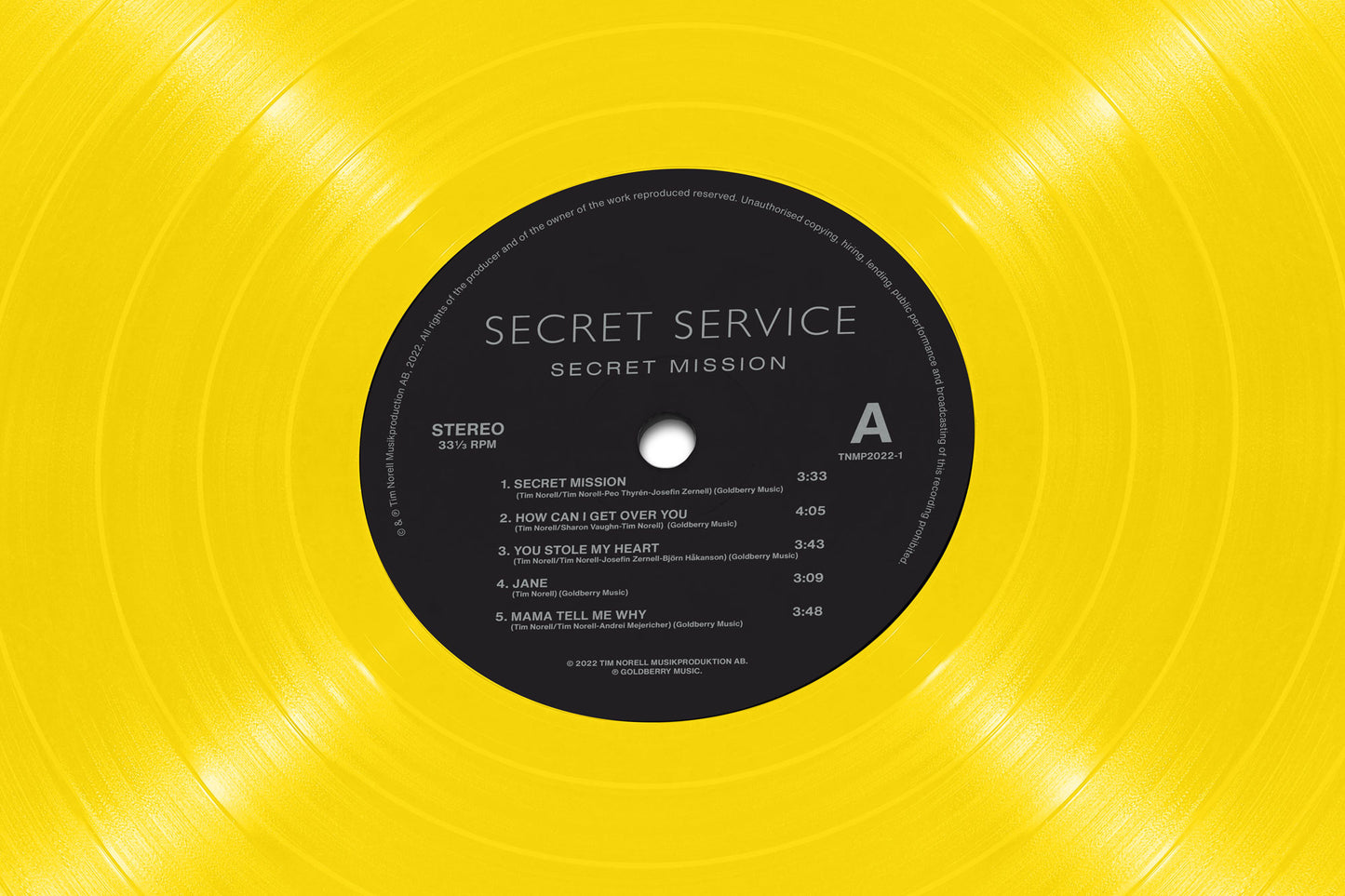 Secret Mission: Swedish Yellow Vinyl LP Special Edition